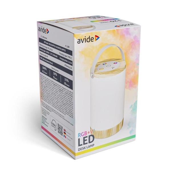 Avide LED Φορητό Επιτραπέζιο Φωτιστικό RGB