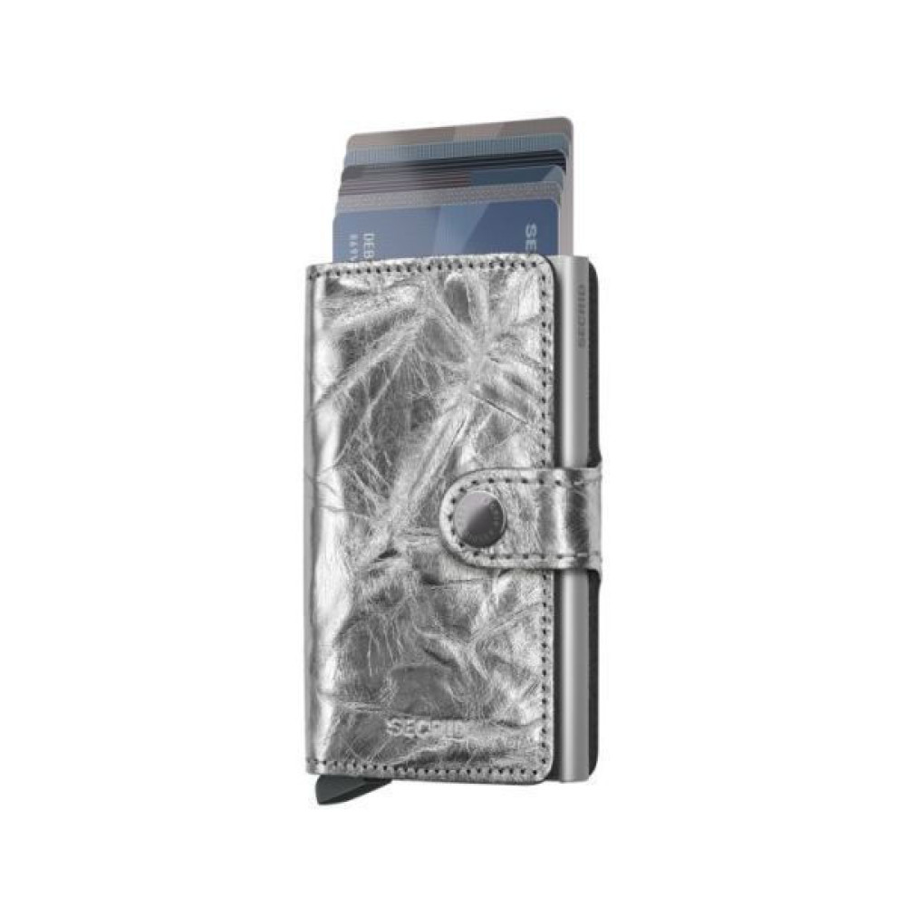 Secrid Miniwallet Πορτοφόλι Crunch (Silver)