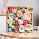 DIY Δημιουργικό Σετ Κατασκευής με Πηλό Wood & Craft Flowers Romance