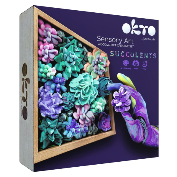 DIY Δημιουργικό Σετ Κατασκευής με Πηλό Wood & Craft Succulents Tenderness