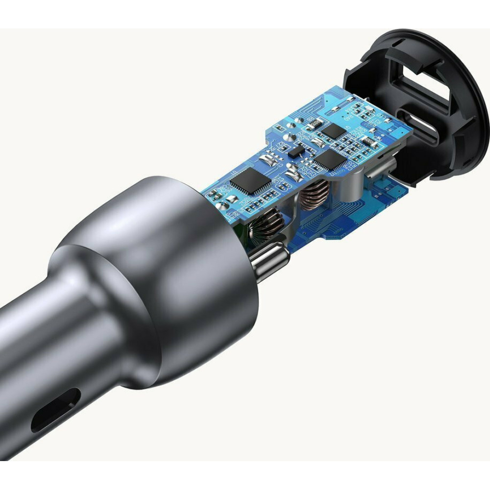 UGreen CD213/60980 Φορτιστής αυτοκινήτου USB-C PD+USB-A QC 30W+22.5W (Gray)
