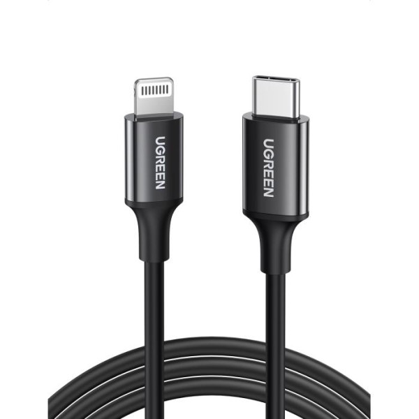 UGreen US171/60751 Καλώδιο Φόρτισης MFi USB-C σε Lightning 1m (Μαύρο)