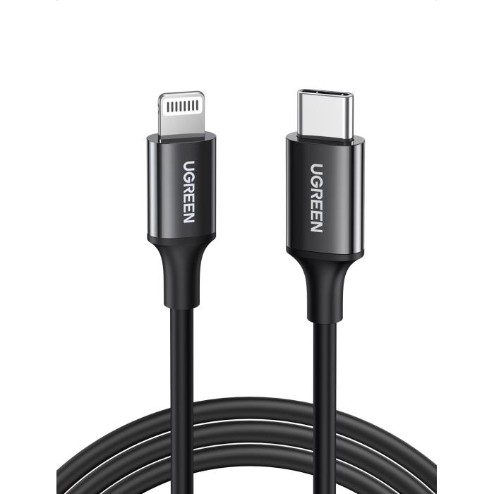 UGreen US171/60751 Καλώδιο Φόρτισης MFi USB-C σε Lightning 1m (Μαύρο)