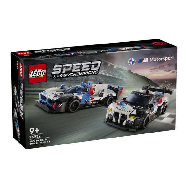 LEGO Speed Champions BWM M4 GT3 & BMW M Hybrid V8 Race Cars (76922)