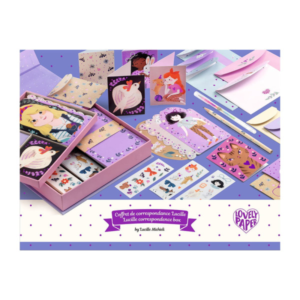 Djeco Σετ Κουτί Είδη Γραφείου Lucille - FSC MIX