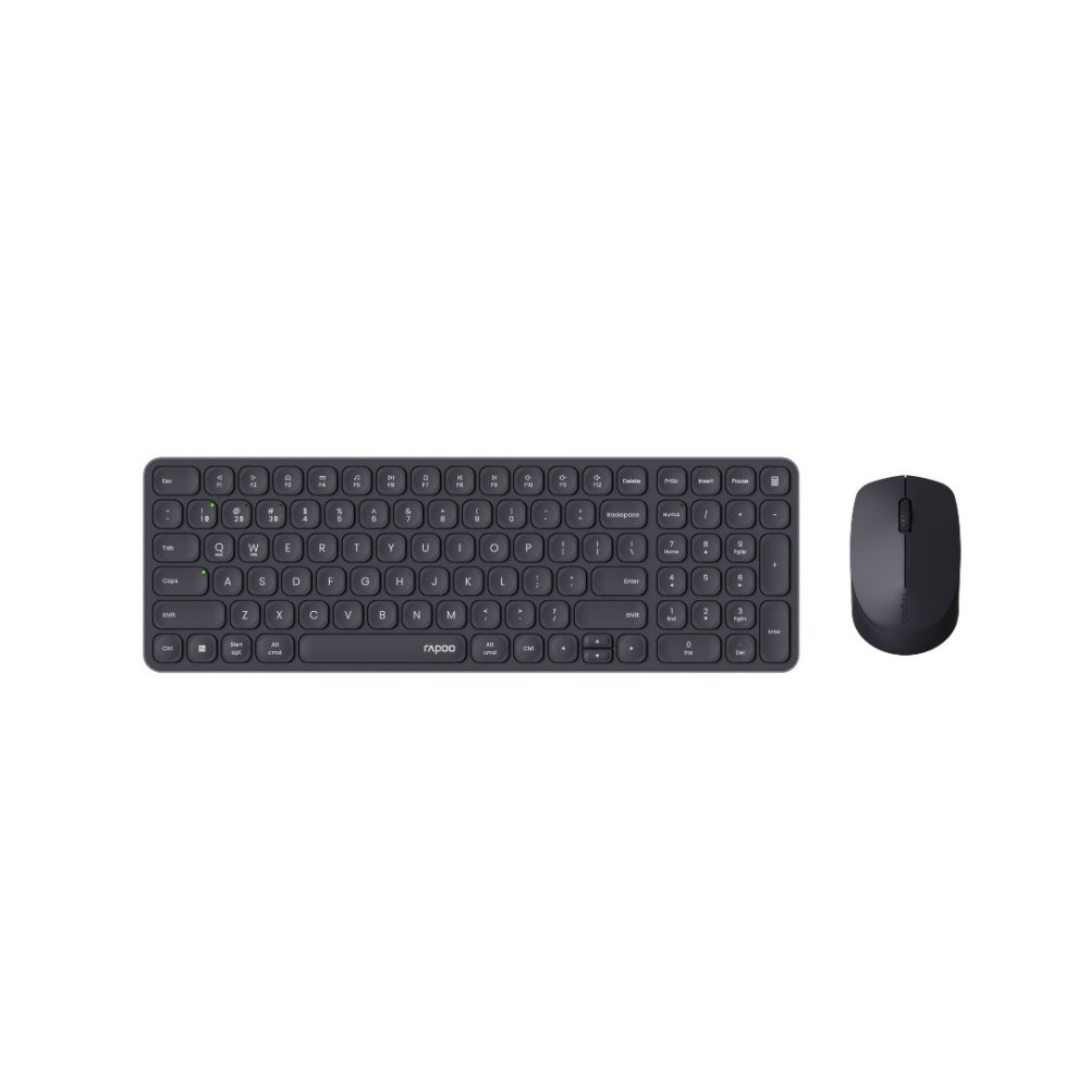 Rapoo E9310M Ασύρματο Combo Set, Multi-mode, Ultra-Slim, Combo Set GR (Μαύρο)