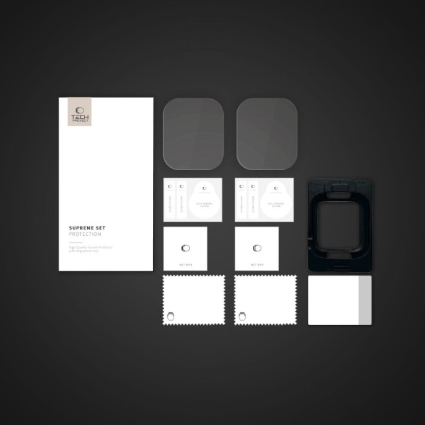 Tech-Protect Screen Protector SUPREME SET 2-PACK  για Apple Watch 10 46mm (Διάφανο)