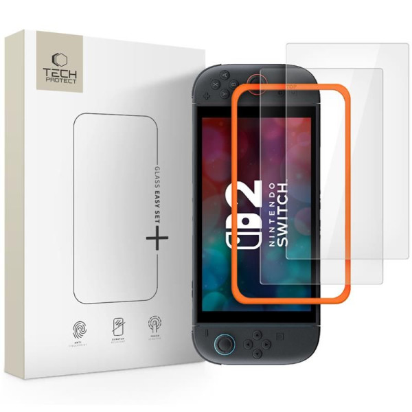 Tech-Protect EASY SET+ 2-PACK Προστατευτικό οθόνης για Nintendo Switch 2