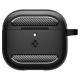 Spigen Rugged Armor Θήκη Σιλικόνης με Γάντζο για Apple AirPods 4 (Matte Black)