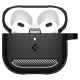 Spigen Rugged Armor Θήκη Σιλικόνης με Γάντζο για Apple AirPods 4 (Matte Black)