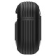 Spigen Rugged Armor Θήκη Σιλικόνης με Γάντζο για Apple AirPods 4 (Matte Black)