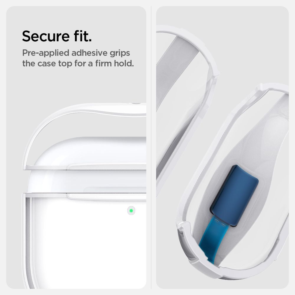 Spigen Ultra Hybrid Θήκη με Γάντζο για Apple AirPods 4 (Jet White)