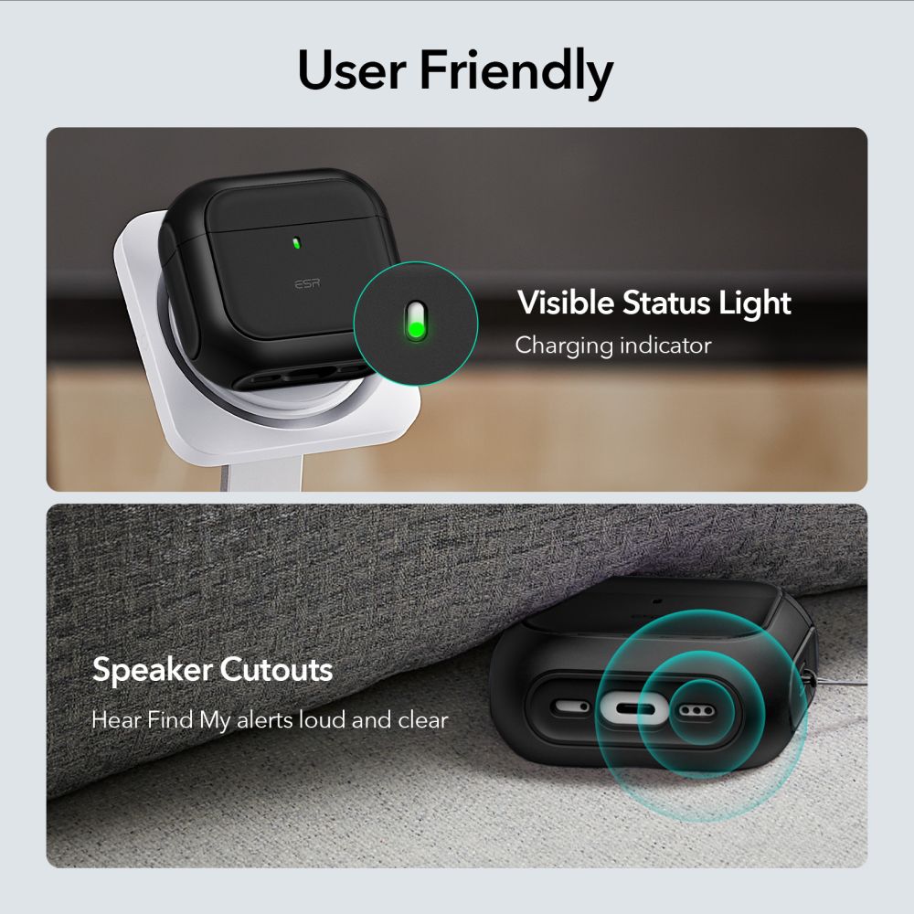 ESR Orbit Halolock Magsafe θήκη για Apple AirPods 4 (Μαύρο)