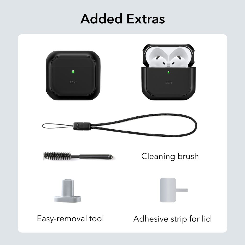 ESR Orbit Halolock Magsafe θήκη για Apple AirPods 4 (Μαύρο)