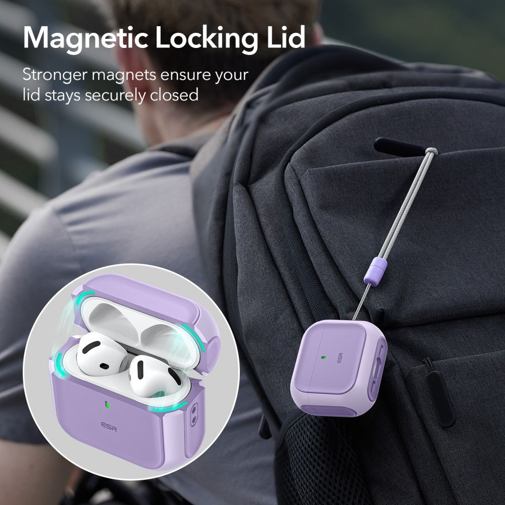 ESR Orbit Halolock Magsafe θήκη για Apple AirPods 4 (Μωβ)
