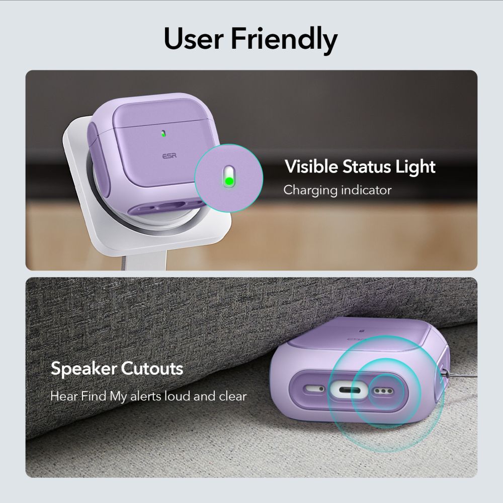 ESR Orbit Halolock Magsafe θήκη για Apple AirPods 4 (Μωβ)