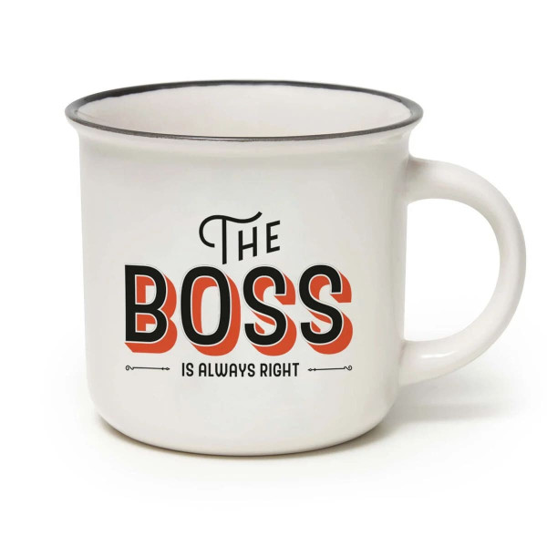 Legami Κούπα "The Boss" Porcelain Mug - Cup-Puccino 350 ml (Λευκό)