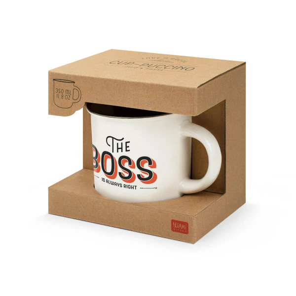 Legami Κούπα "The Boss" Porcelain Mug - Cup-Puccino 350 ml (Λευκό)