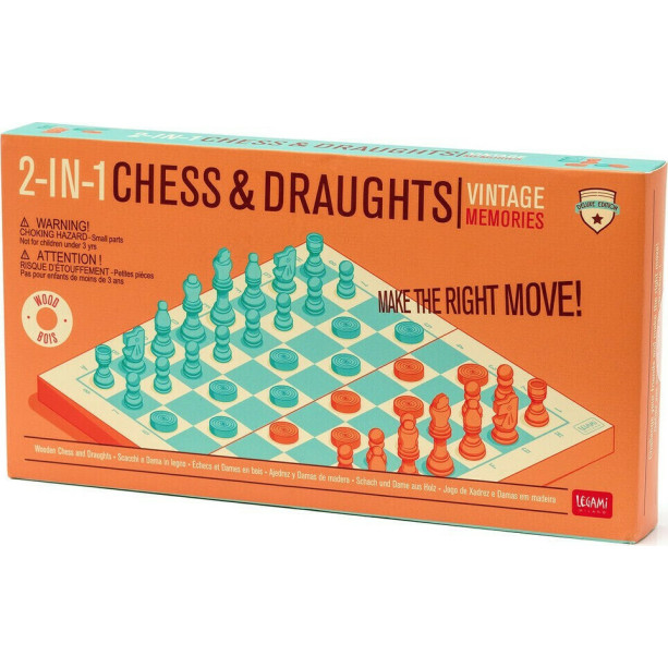 Legami 2-in-1 Chess & Draughts - Σκάκι