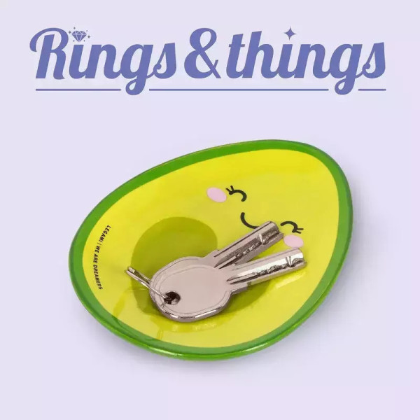 Legami Κεραμικό Πιάτο - Rings & Things "Avocado"