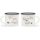 Legami Κούπα Πορσελάνης - Espresso For Two "Cat / Dog" 50ml 