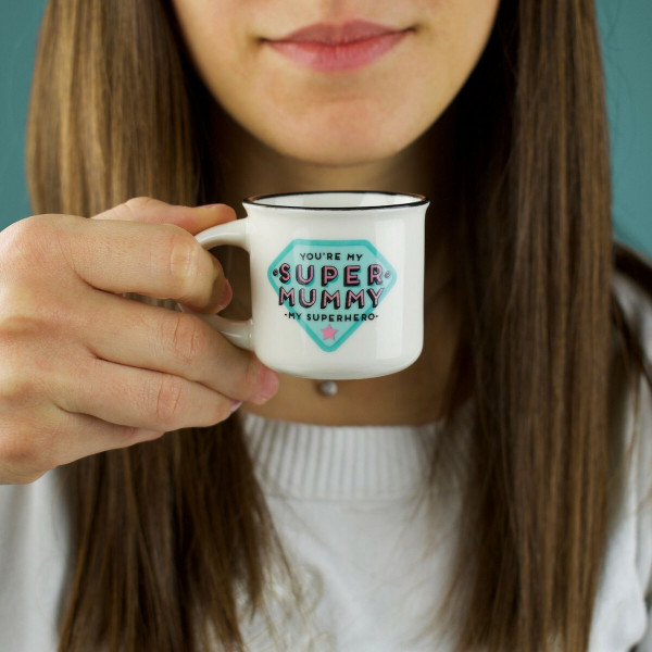 Legami Κούπα Πορσελάνης - Espresso For Two "Super Mummy / Super Daddy" 50ml 