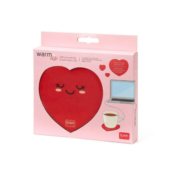 Legami Θερμαντήρας Κούπας με USB - Warm It Up "Καρδιά"