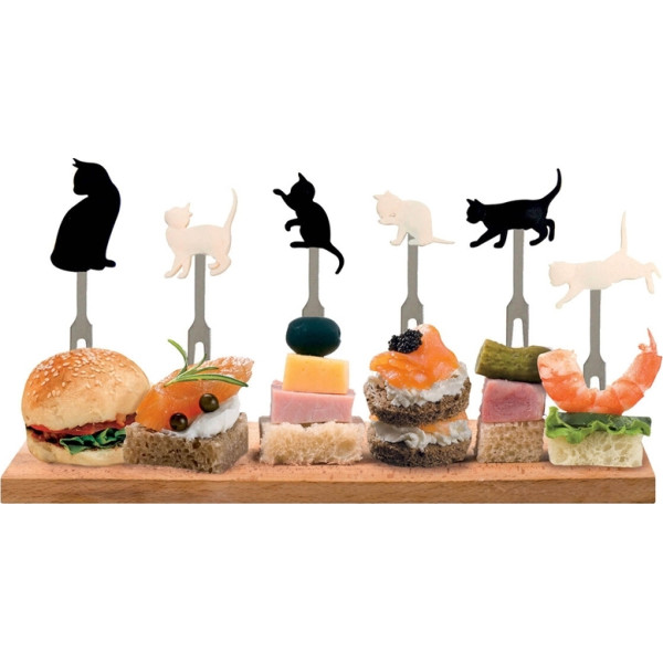 Legami Σετ 6 πιρουνιών από ανοξείδωτο ατσάλι "Meow"