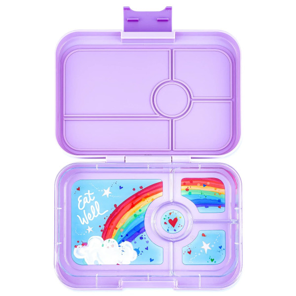 Yumbox Tapas Φαγητοδοχείο με 4 χωρίσματα (Seville Purple - Rainbow)