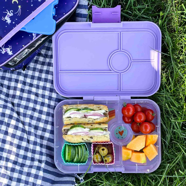 Yumbox Tapas Φαγητοδοχείο με 4 χωρίσματα (Seville Purple - Rainbow)