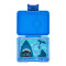 Yumbox Snack Φαγητοδοχείο με 3 χωρίσματα (Surf Blue - Shark)