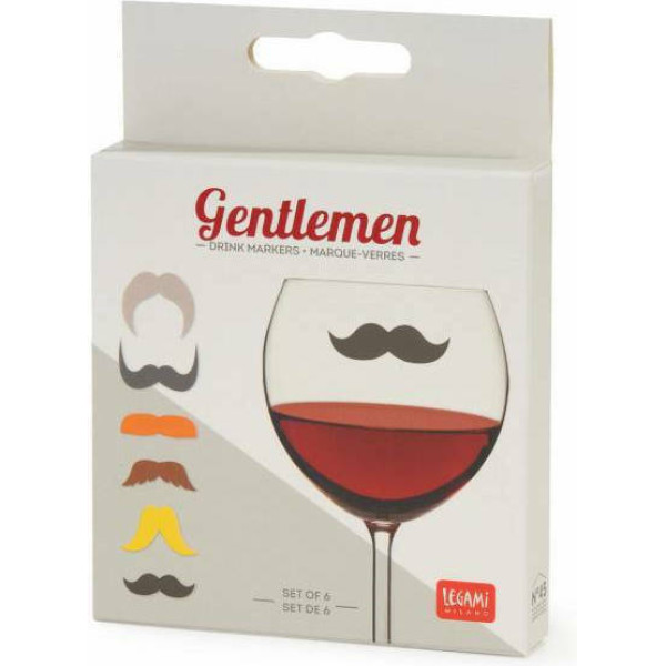 Legami Διακριτικά Ποτηριών Gentlemen (6τμχ)