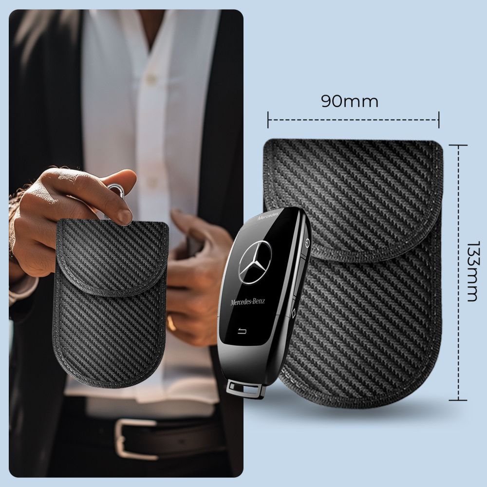 Tech-Protect KLR100 Θήκη Προστασίας Καρτών και Κλειδιών Keyless RFID Signal Blocker Case (Carbon)
