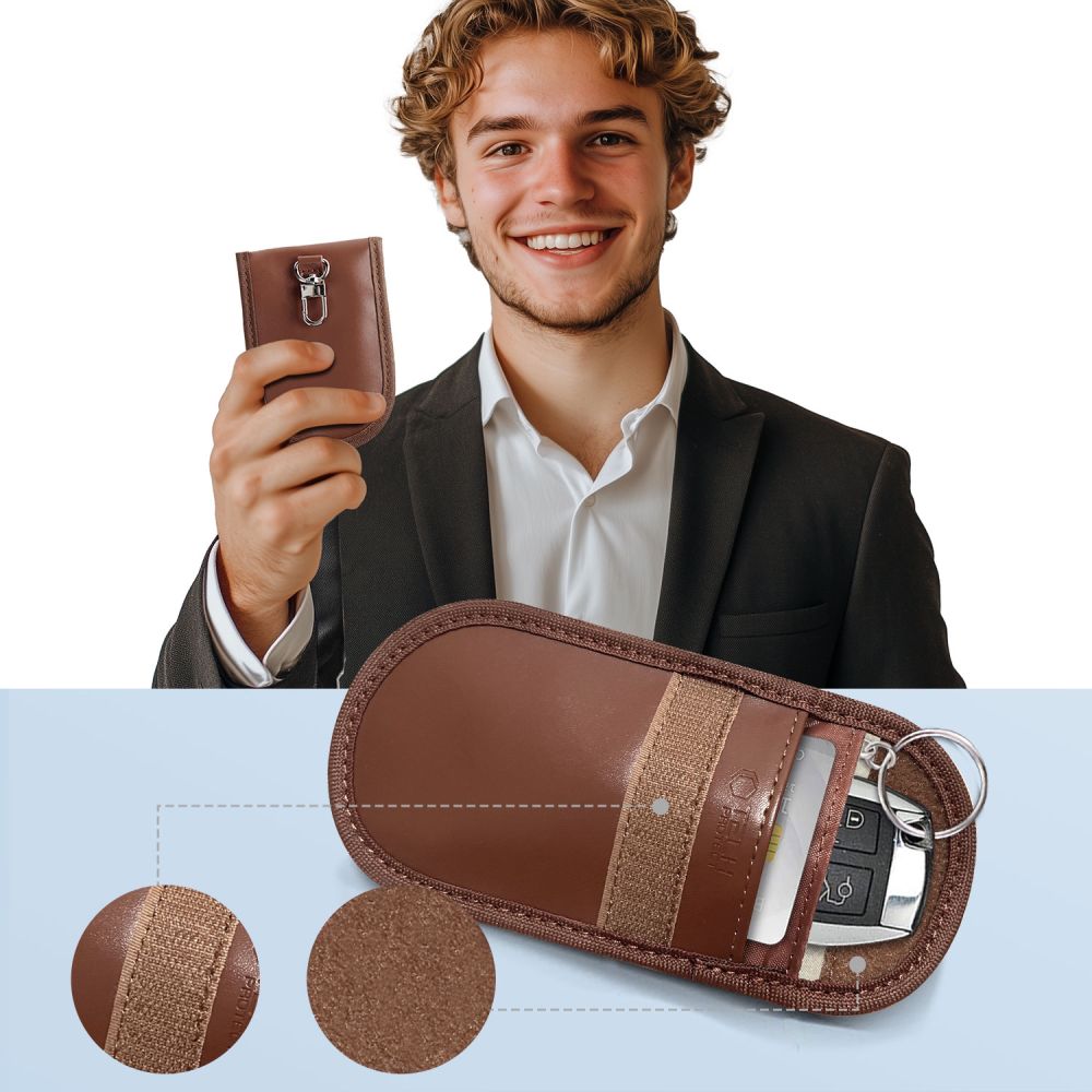 Tech-Protect KLR100 Θήκη Προστασίας Καρτών και Κλειδιών Keyless RFID Signal Blocker Case (ESPRESSO)