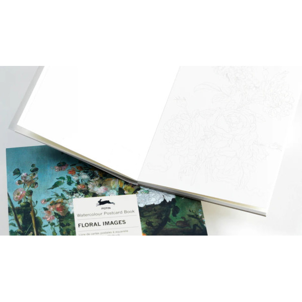 Watercolour Postcard Book - Floral