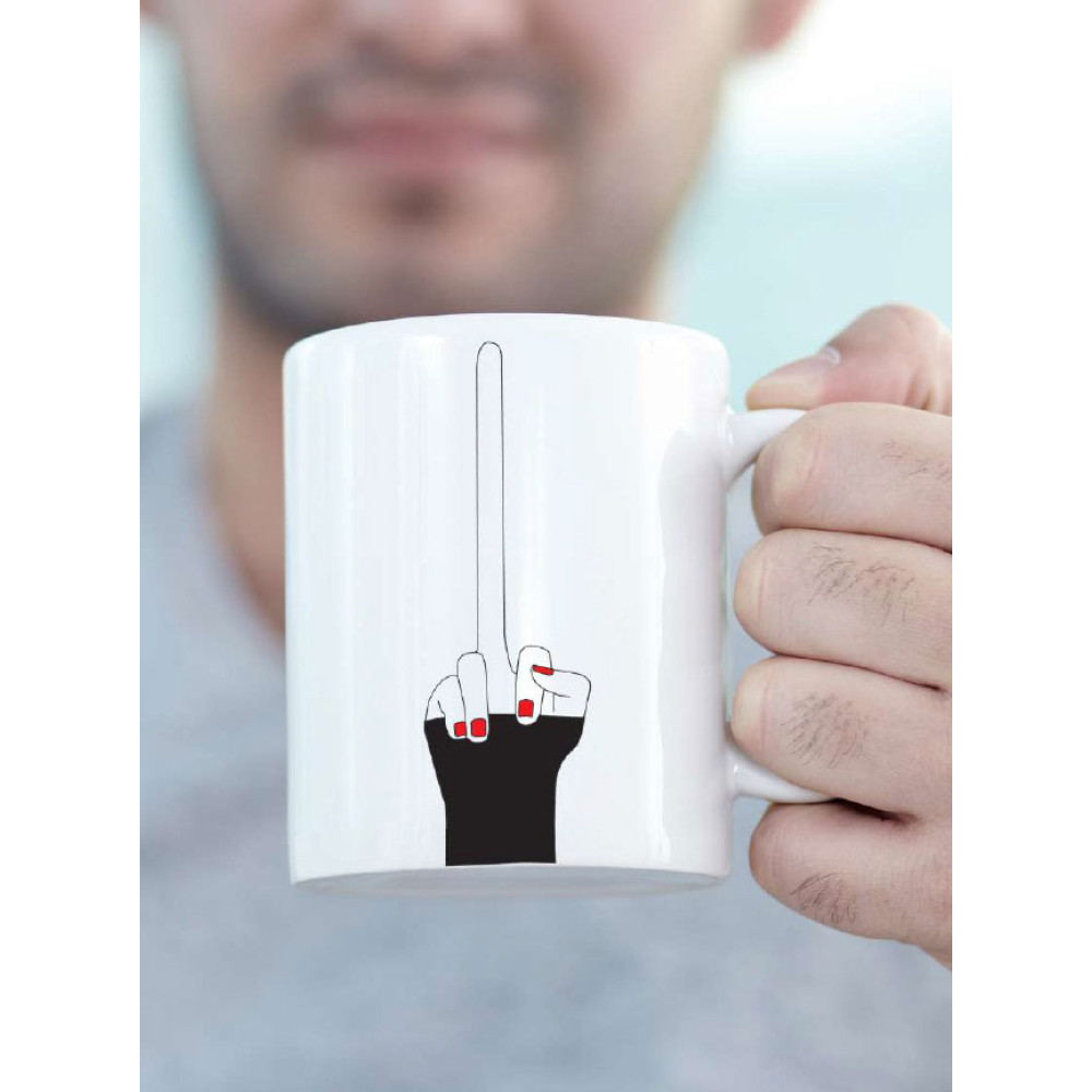 Pikki Κεραμική Κούπα Middle Finger