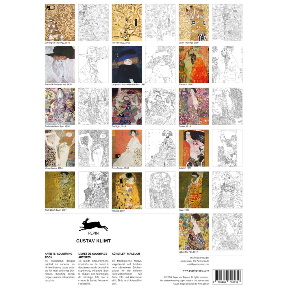 Artists’ Colouring Book - Gustav Klimt