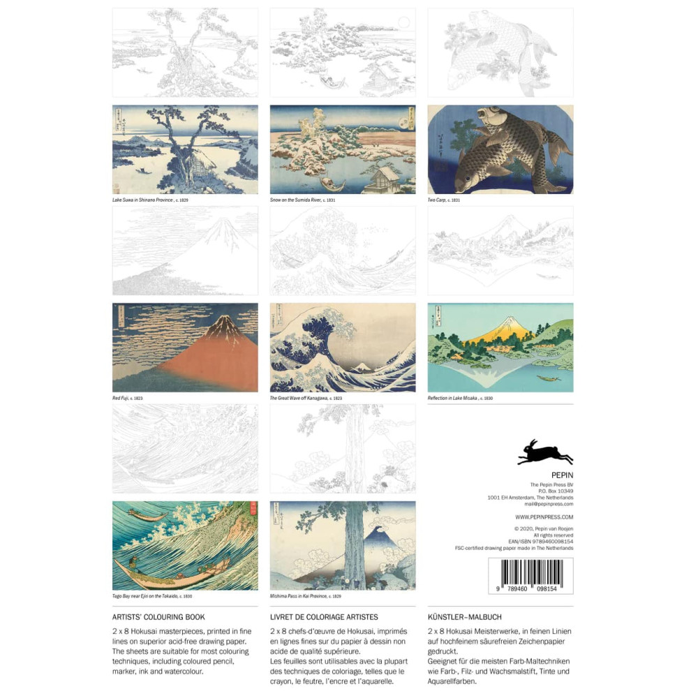 Artists’ Colouring Book - Hokusai