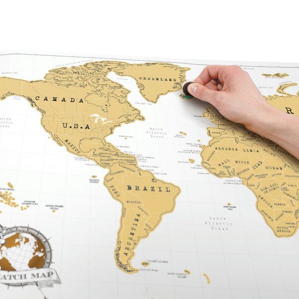 Luckies Scratch Map™ Original - Παγκόσμιος Χάρτης 