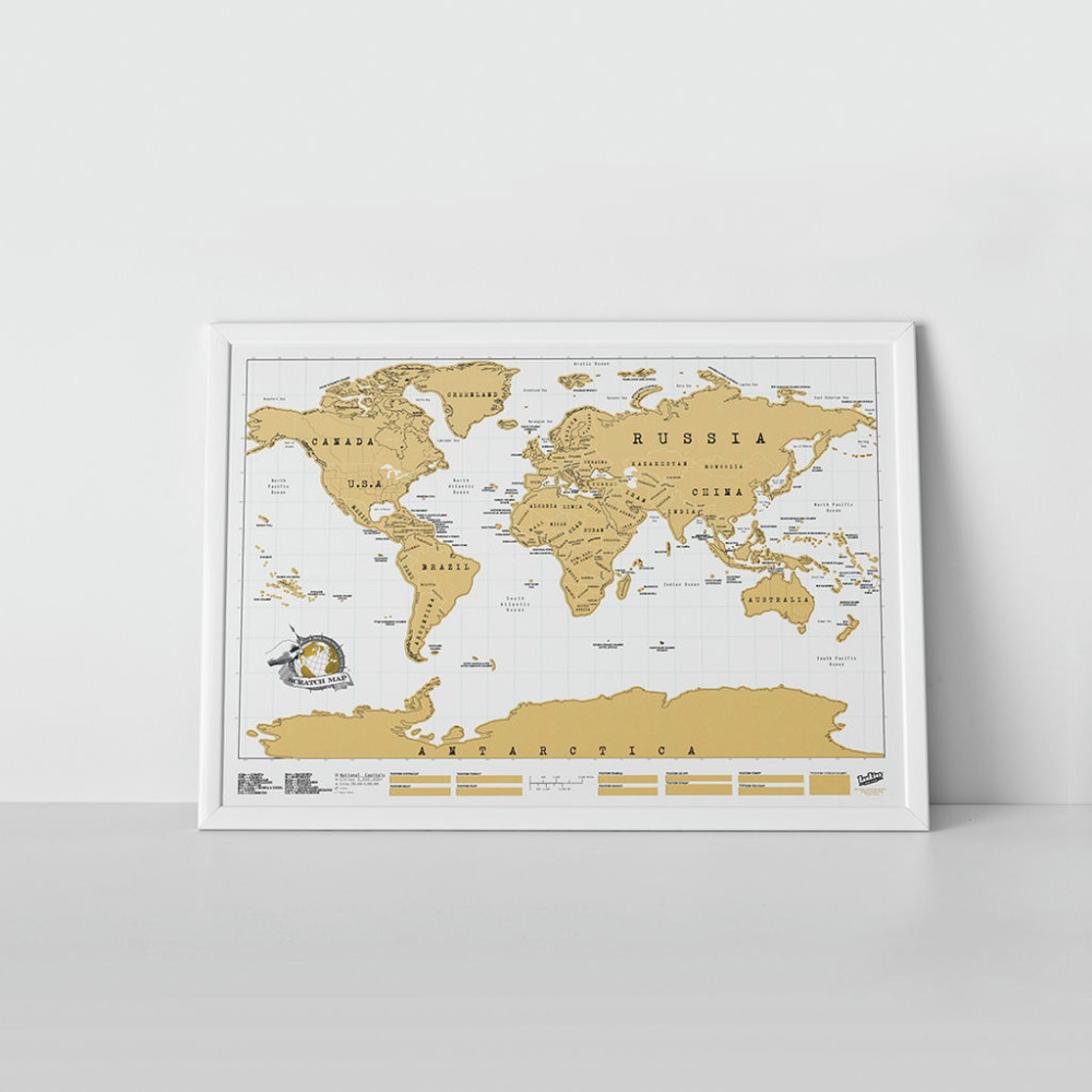 Luckies Scratch Map™ Original - Παγκόσμιος Χάρτης 