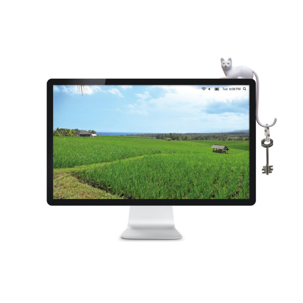 Monkey Business Ginger Hook White Βάση Ακουστικών για την Οθόνη (Λευκό)