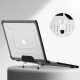 Tech-Protect Smartshell Pro για Macbook Air 13" M2 / M3 / M4 / 2023-2025 (Μαύρο/Διάφανο)