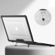 Tech-Protect Smartshell Pro για Macbook Air 15" M2 / M3 / M4 / 2023-2025 (Μαύρο/Διάφανο)