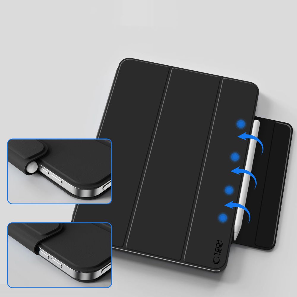 Tech-Protect Smartcase Magnetic Θήκη για Apple iPad 10.9” 10 / 2022 / 11” 11 / 2025 (Μαύρο)