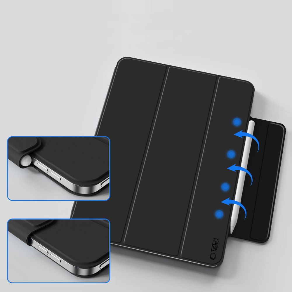 Tech-Protect Smartcase Magnetic Θήκη για Apple iPad Air 13” 1 / 2 / 2024-2025 (Μαύρο)