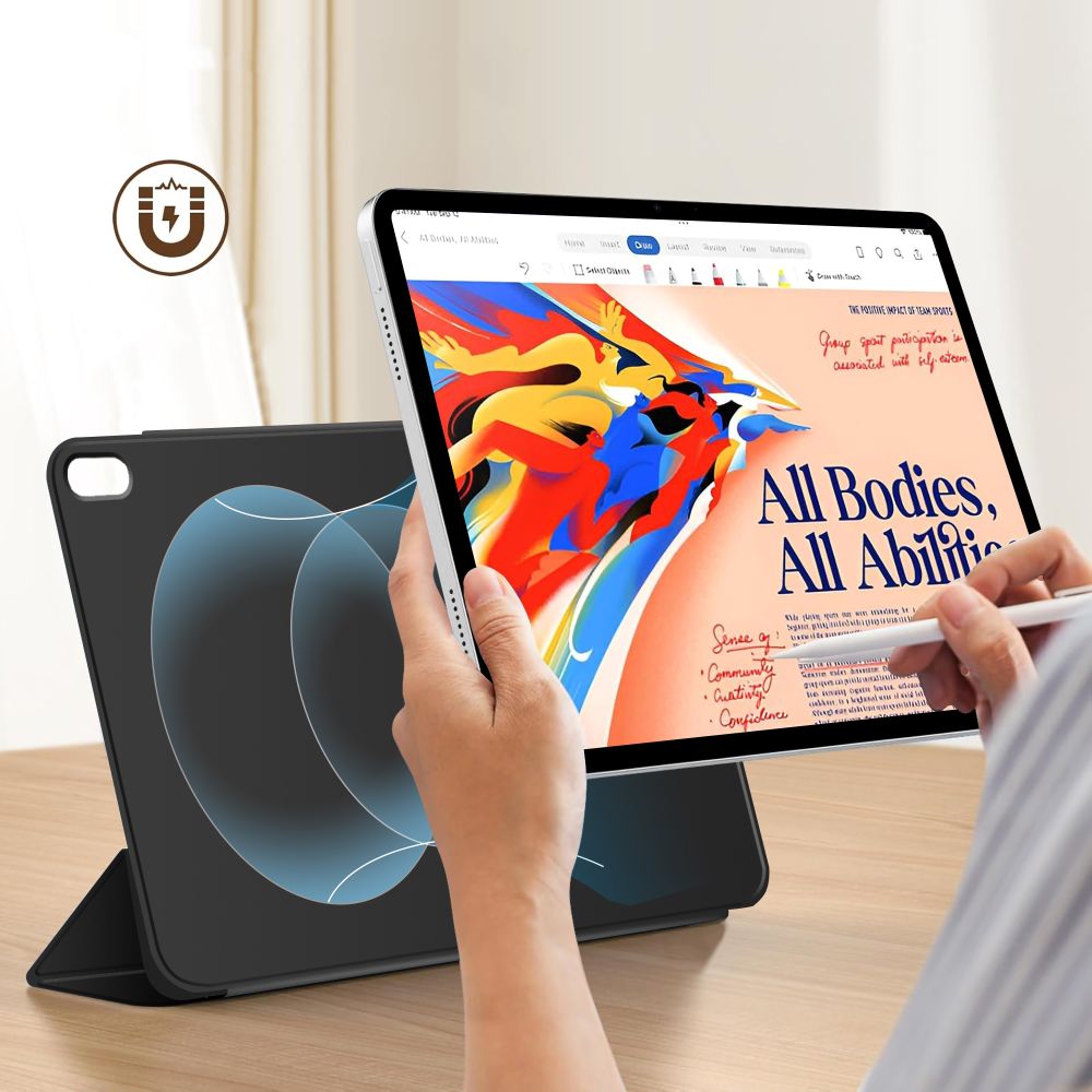 Tech-Protect Smartcase Magnetic Θήκη για Apple iPad Air 13” 1 / 2 / 2024-2025 (Μαύρο)