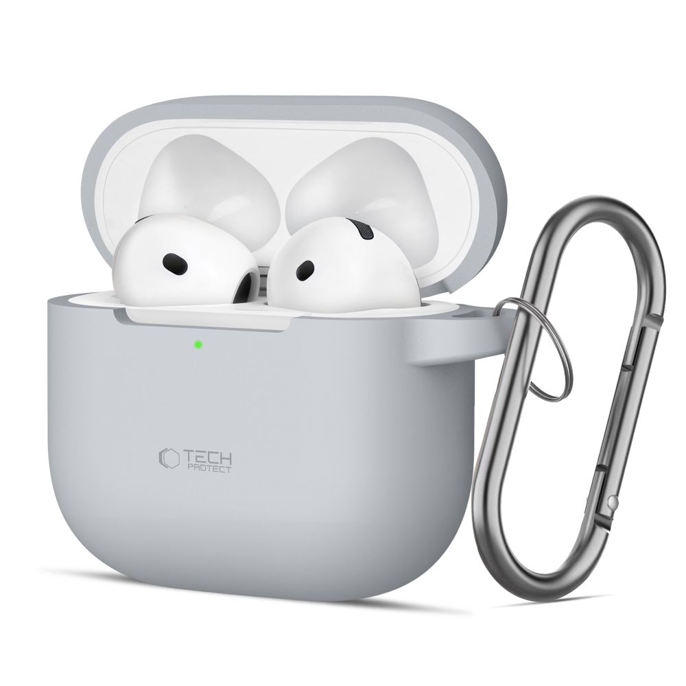Tech-Protect Silicone Hook Θήκη για Apple AirPods 4 (Grey)