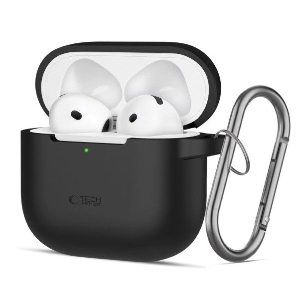 Tech-Protect Silicone Hook Θήκη για Apple AirPods 4 (Μαύρο)