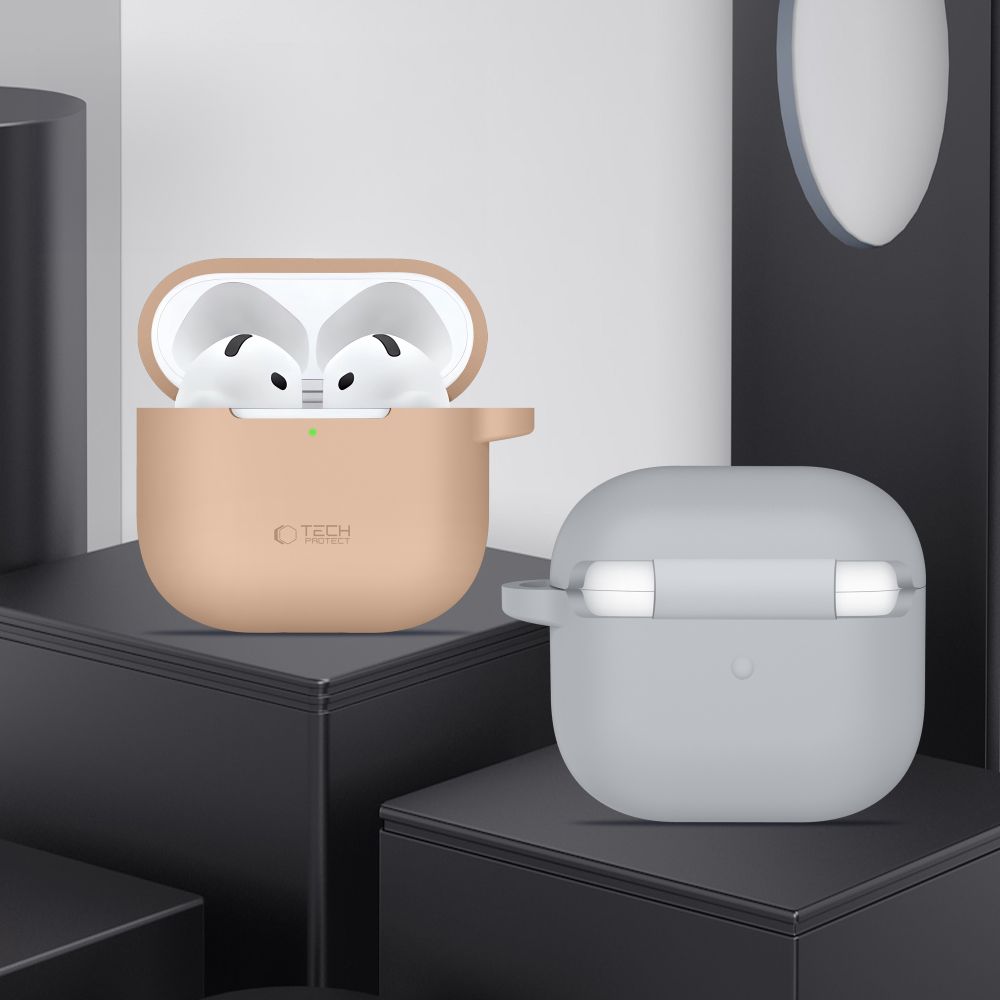 Tech-Protect Silicone Hook Θήκη για Apple AirPods 4 (Μαύρο)