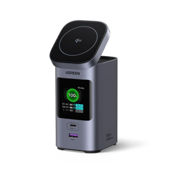 Ugreen PB771/35527B Power Bank Magnetic Wireless 20000mAh 145W Qi2.0 PDx2 & QC3.0x1 (Μαύρο)